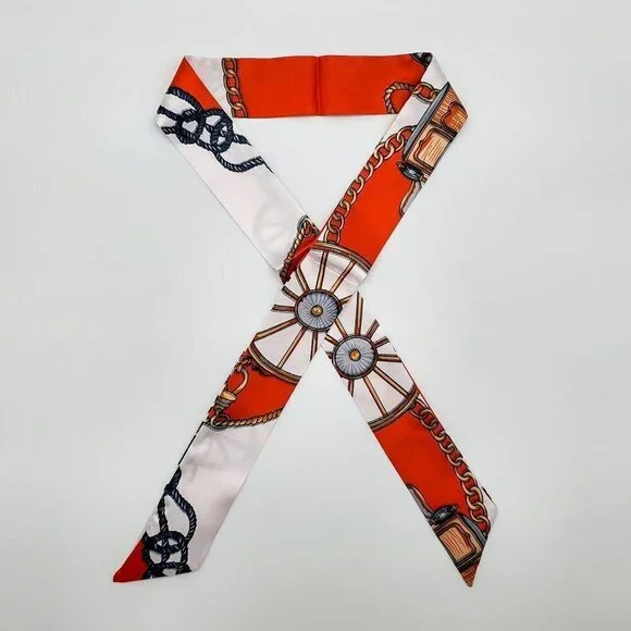 Skinny Scarf | Hand Bag, Neck Scarf (2 pieces) - Color Set #16 / Brand NEW - Picture 6 of 14